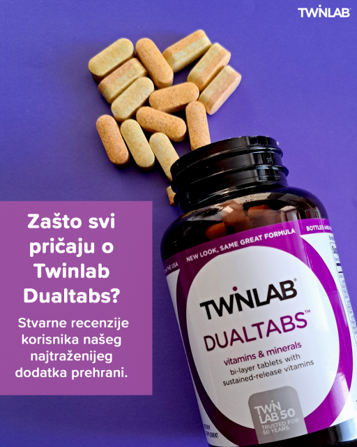 💜 Twinlab Dualtabs – multivitamin koji osvaja povjerenje korisnika
Twinlab Dualtabs nije slučajno jedan od najomiljenijih dodataka u našem asortimanu. Njegova posebnost leži u jedinstvenoj formuli s dvostrukim otpuštanjem, koja osigurava ravnomjernu i dugotrajnu opskrbu vitaminima i mineralima kroz cijeli dan.
Zašto korisnici vole Dualtabs?
✅ Praktičnost – sve važne hranjive tvari u samo dvije tablete dnevno.
✅ Podrška energiji i imunitetu – formula prilagođena modernom tempu života.
✅ Kvaliteta Twinlab brenda – pouzdanost koja se osjeća.
Ne vjeruj samo nama – pogledaj recenzije korisnika i uvjeri se zašto Dualtabs osvaja povjerenje svakog dana.
👇 Koristiš li i ti Twinlab Dualtabs? Podijeli svoje iskustvo u komentarima!
.
.
.
🌐 www.twinlab.hr
#twinlabhrvatska #twinlabdualtabs #multivitamini #zdravlje #imunitet #vitaminiminerali #dodaciprehrani #povjerenjekorisnika