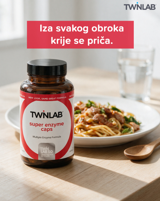 🍽️ Iza svakog obroka krije se priča.
Kako bi se hranjive tvari iz hrane mogle iskoristiti, hrana se tijekom probave razgrađuje na manje sastojke. U tom procesu važnu ulogu imaju probavni enzimi.
Različiti enzimi imaju različite uloge – primjerice, proteaze sudjeluju u razgradnji proteina, lipaze masti, a amilaze škroba. 🌿
Svaki obrok pokreće složen proces probave, a Twinlab Super Enzimi objedinjuju različite probavne enzime u jednoj formuli. 🤍
#twinlabhrvatska #twinlabdodaciprehrani #dodaciprehrani #probava #enzimi #hrana #twinlabsuperenzyme #farmexhrvatska