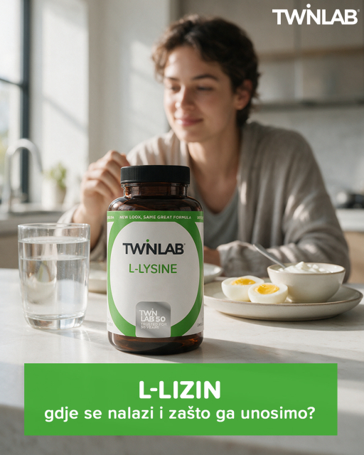 L-lizin je aminokiselina koju prirodno unosimo hranom. Možemo ga pronaći u namirnicama poput mesa, ribe, jaja i mliječnih proizvoda. 🥚🐟
Sudjeluje u stvaranju proteina, a budući da ga naše tijelo ne može samo proizvesti, unosimo ga kroz prehranu.
Ako želiš dodatni unos L-lizina, Twinlab L-Lysine sadrži 500 mg L-lizina u dnevnoj dozi od jedne kapsule. 🌿
#twinlab #twinabhrvatska #dodaciprehrani #lizin #llysine #aminokiseline #farmexhrvatska